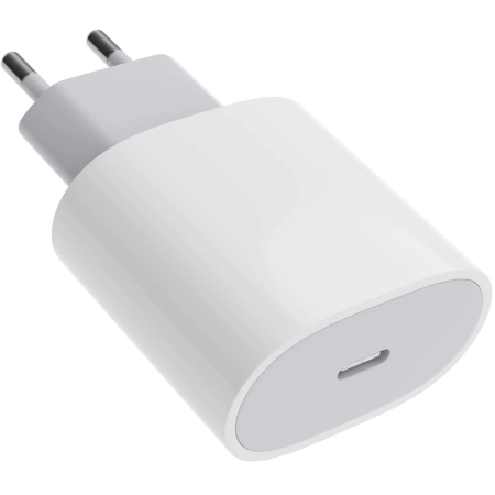 ✨TOATE PRODUSELE✨ - Adaptor pentru iPhone, Type-C, Fast charge, Putere 20 W, , Alb