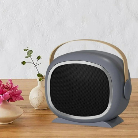 Aeroterma cu Incalzire Ceramica PTC, , din ABS, Oprire Automata, Protectie Supraincalzire, 700/1200W, 220V, 21 x 16 x 11 cm, Gri [1]