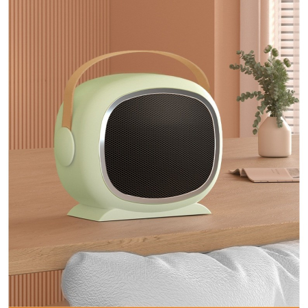 Aeroterma cu Incalzire Ceramica PTC, , din ABS, Oprire Automata, Protectie Supraincalzire, 700/1200W, 220V, 21 x 16 x 11 cm, Verde [2]