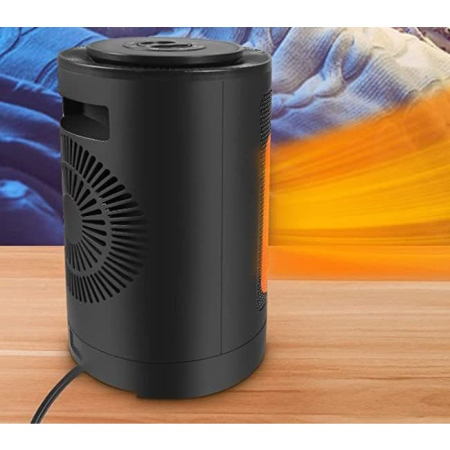 Aeroterma / Radiator ceramic PTC-1500K1, 1500 W, 2 trepte de putere, termostat reglabil, Negru [2]