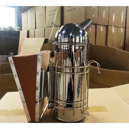 Afumator Apicol, , din Inox, 30 x 25 x 10 cm, Gri [2]