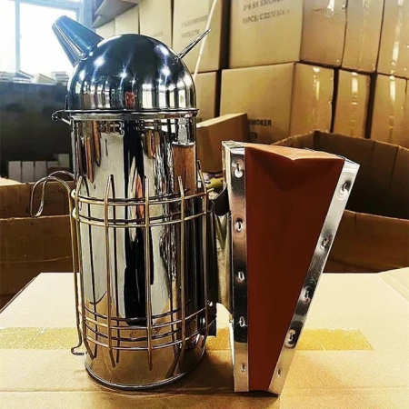 Afumator Apicol, , din Inox, 30 x 25 x 10 cm, Gri [1]