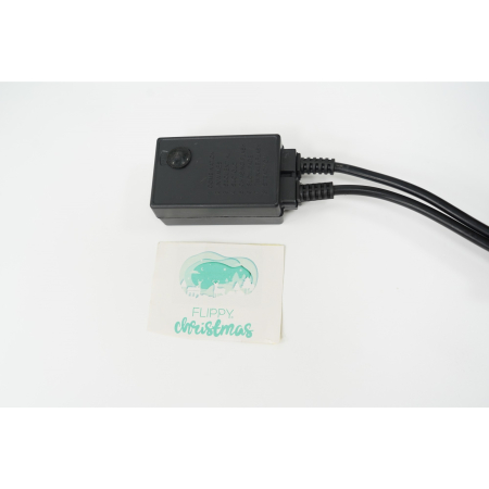 Alimentator furtun luminos, rezista pana la 50 m, , 8 jocuri de lumini, fir negru [3]