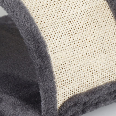 Ansamblu de joaca pentru pisici, cu loc pentru zgariat, ascuns, culcus, minge, 67cm, crem [14]