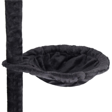 Ansamblu de joaca pentru pisici, cu loc pentru zgariat, ascuns, culcus, mingi, 145cm, grafit [9]