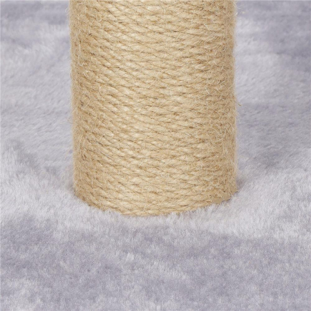 Ansamblu de joaca pentru pisici, cu loc pentru zgariat si sfoara, 103cm, gri [5]