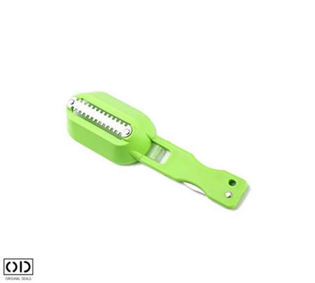 Aparat 2in 1 pentru Indeparat si Curatat Solzii de Peste, Verde, Original Deals [1]