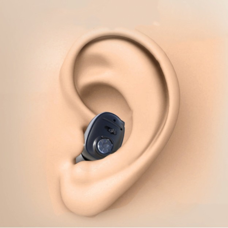 Aparat Auditiv Intraauricular In-Ear, , Amplificator de sunet pentru Auz, Minuscul Design Nou, 14 x 10 x 3.8 cm, 116 gr, Negru [4]