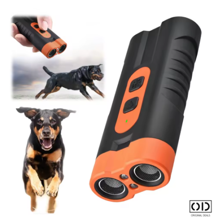 Aparat cu Ultrasunete pentru Dresaj si Protectie Impotriva Cainilor, 15K-40K, USB-C, Lanterna