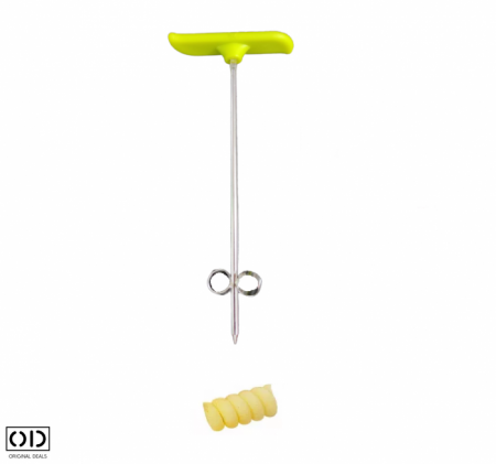 Aparat Cutit Multifuntional pentru Spiralat Cartofii, Ergonimic si Eficient, Verde [9]