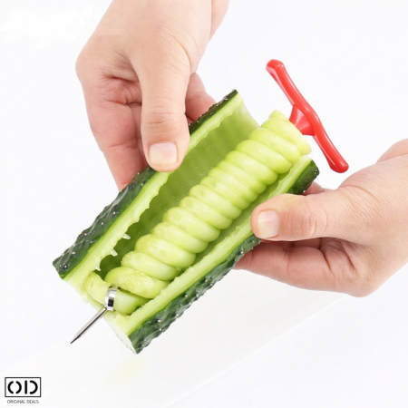 Aparat Cutit Multifuntional pentru Spiralat Cartofii, Ergonimic si Eficient, Verde [3]