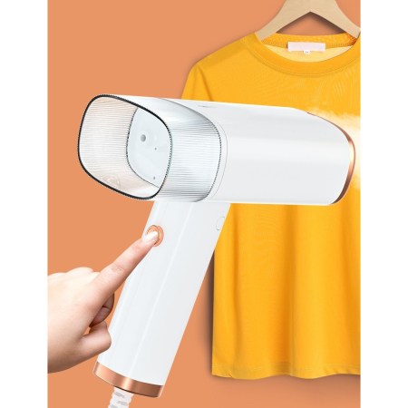 Aparat de Calcat Vertical Portabil cu Abur, , Putere 1000W, Rezervor de 100 ml, Priza, Functie Anti Calcar si Auto Curatare, Pliabil, 15x17x7.5 cm, Alb [5]