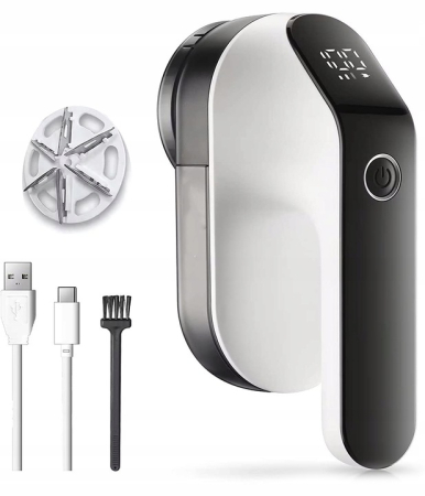 Aparat de curatat scame, 3 trepte, afisaj LCD, incarcare USB, pentru toate tipurile de tesaturi [2]