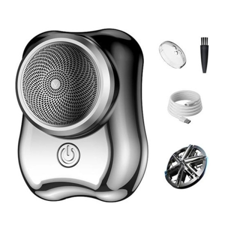 Aparat de Ras Electric, , Portabil, Incarcare USB Type-C, Autonomie >60 min, 6.5 x 4.5 x 4 cm, 5V, 3.7W, Negru [5]
