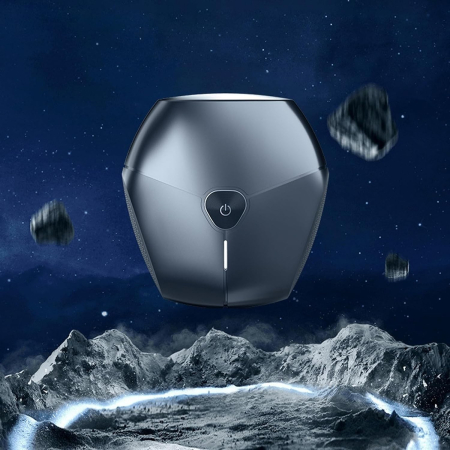 Aparat de Ras Portabil, , 8W, Autonomie 60 min, Incarcare Cablu Type C Inclus, Periuta de Curatare, Husa, Reincarcabil, 7.3x7.5x3.3 cm, Negru [7]