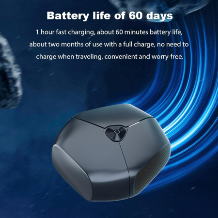 Aparat de Ras Portabil, , 8W, Autonomie 60 min, Incarcare Cablu Type C Inclus, Periuta de Curatare, Husa, Reincarcabil, 7.3x7.5x3.3 cm, Negru [6]