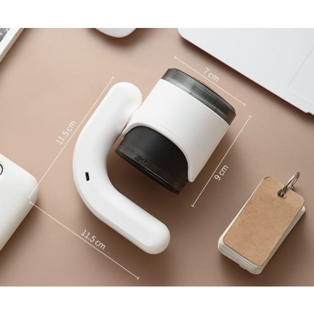 Aparat Pentru Curatat Scame, Par Si Praf, , cu LED, Pentru Diferite Tipuri De Material, Cu Lame Din Otel Inoxidabil, Compartiment de Depozitare, Maner Reglabil, 11x10.5x8.7 cm, Alb [2]