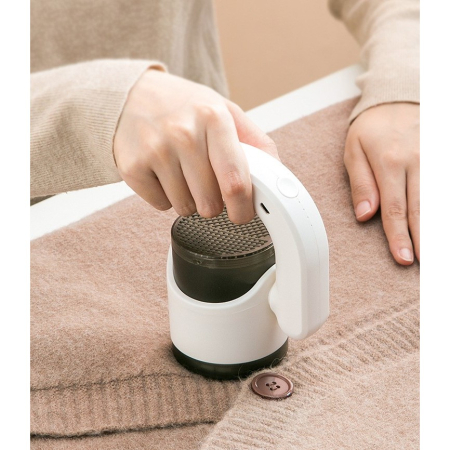 Aparat Pentru Curatat Scame, Par Si Praf, , cu LED, Pentru Diferite Tipuri De Material, Cu Lame Din Otel Inoxidabil, Compartiment de Depozitare, Maner Reglabil, 11x10.5x8.7 cm, Alb [7]