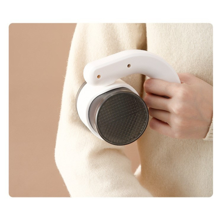 Aparat Pentru Curatat Scame, Par Si Praf, , cu LED, Pentru Diferite Tipuri De Material, Cu Lame Din Otel Inoxidabil, Compartiment de Depozitare, Maner Reglabil, 11x10.5x8.7 cm, Alb [4]