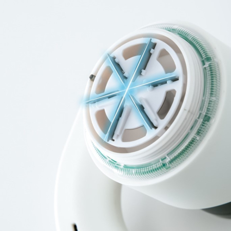 Aparat Pentru Curatat Scame, Par Si Praf, , cu LED, Pentru Diferite Tipuri De Material, Cu Lame Din Otel Inoxidabil, Compartiment de Depozitare, Maner Reglabil, 11x10.5x8.7 cm, Alb [12]