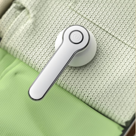 Aparat Pentru Curatat Scame, Par Si Praf, , Pentru Diferite Tipuri De Material, Cu Lame Din Otel Inoxidabil, Incarcare Prin USB Type-C, Cu Perie De Curatare si Cablu USB Incluse, Alb, 20 x 8.8 x 8.5 cm [14]