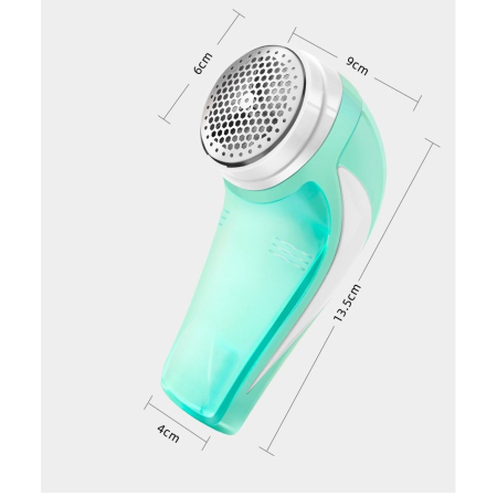 Aparat Pentru Curatat Scame, Par Si Praf, , Pentru Diferite Tipuri De Material, Cu Lame Din Otel Inoxidabil, Incarcare Prin USB Type-C, Cu Perie De Curatare si Cablu USB Incluse, 13.5x9 cm, Verde [3]