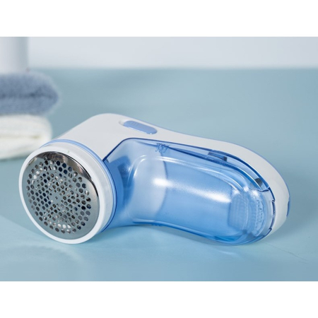 Aparat Pentru Curatat Scame, Par Si Praf, , Pentru Diferite Tipuri De Material, Cu Lame Din Otel Inoxidabil, Incarcare Prin USB Type-C, Cu Perie De Curatare si Cablu USB Incluse, Albastru, 15 x 7 cm [7]