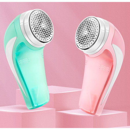 Aparat Pentru Curatat Scame, Par Si Praf, , Pentru Diferite Tipuri De Material, Cu Lame Din Otel Inoxidabil, Incarcare Prin USB Type-C, Cu Perie De Curatare si Cablu USB Incluse, 13.5x9 cm, Verde [2]