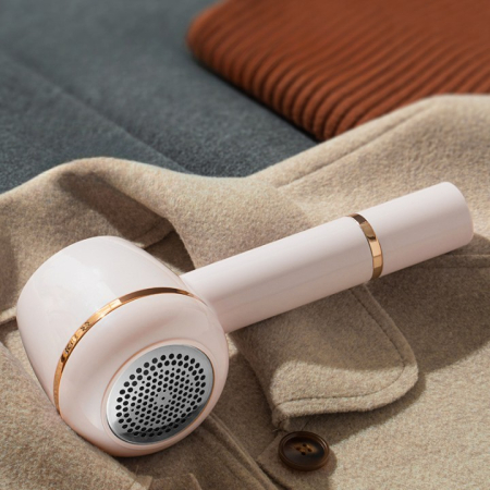 Aparat Pentru Curatat Scame, Par Si Praf, , Pentru Diferite Tipuri De Material, Cu Lame Din Otel Inoxidabil, Incarcare Prin USB Type-C, Cu Perie De Curatare, Cablu USB Si Stick Cu Lipici Incluse, Roz, 220 x 86 mm [1]