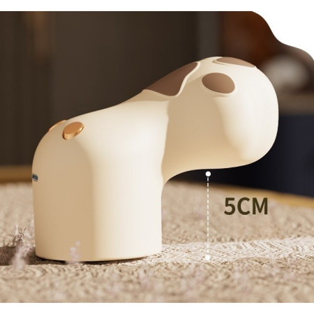 Aparat pentru Curatat Scame, Par Si Praf, , Pentru Diferite Tipuri De Material, Incarcare USB Type-C, Model Labuta de Pisica, 14x7x7.5 cm, Maro [1]