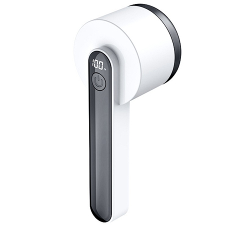 Electronice - Aparat Pentru Curatat Scame, Par Si Praf, , Trimmer pentru Diferite Tipuri De Material, Cu Lame Din Otel Inoxidabil, Maner Ergonomic, Incarcare Prin USB, Alb