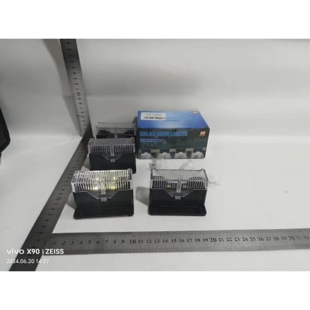 ✨TOATE PRODUSELE✨ - Aplica solara LED , ABS/Policarbonat, rezistenta la apa IP65, pentru trepte, borduri, terasa, 1.2V, 600mah, 7.9 x 5 cm, lumina alb rece, negru