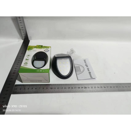 Aplica solara LED pentru perete , in forma ovala, 10 LED-uri, lumina puternica, IP65, 12 x 7.5 cm, 1.2 V, 300 mAh, autonomie 8-10 ore, alb rece [6]