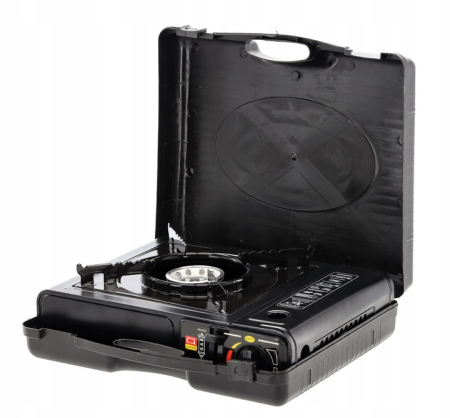 Aragaz portabil camping sau rulote, pentru cartuse cu gaz, 2500W, 34x26x9cm [1]