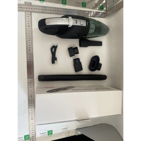 Aspirator de Mana Portabil Turbo, , pentru Uz Caznic sau Auto, Functie de Aspirare Umeda si Uscata, Incarcare USB, 32.000 rot/min, Putere 120W, Aspirare cu Vid de 4 Bar, 5 Accesorii pentru Spatii Inguste, Negru [1]