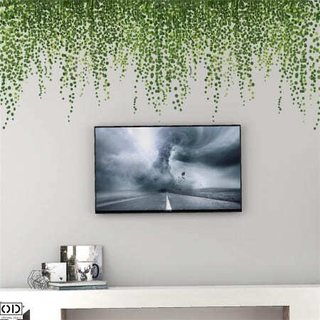 Autocolant Decorativ pentru Perete, Frunze Tropicale, Design Premium Sticker Perete Frunze Tropicale Decoarative Padure Savana Decor Design Interior Natura Frunze si Plante Naturale Sticker Decor [5]