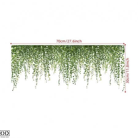 Autocolant Decorativ pentru Perete, Frunze Tropicale, Design Premium Sticker Perete Frunze Tropicale Decoarative Padure Savana Decor Design Interior Natura Frunze si Plante Naturale Sticker Decor [4]
