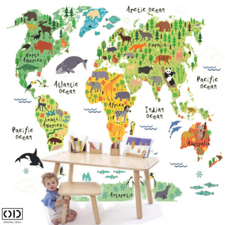 Harta Animata a Lumii Sticker Educativ [5]