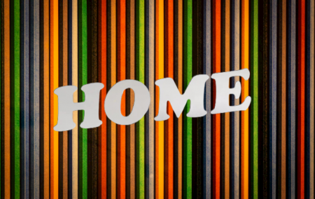 Autocolant Sticker Oglinda Acrilica din PVC, 4 Litere, Home, 6 cm [0]