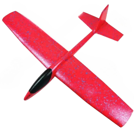 ✨TOATE PRODUSELE✨ - Avion Planor , din Polistiren, Lungime 84 cm , Jucarie Recreativa, Cascadorii, Rosu