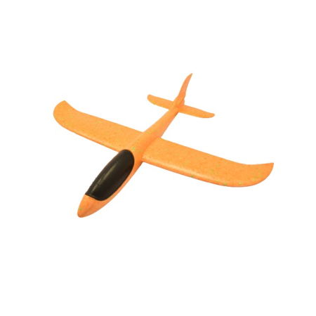 ✨TOATE PRODUSELE✨ - Avion Planor, in punga, , din Polistiren, Lungime 47 cm, Portocaliu