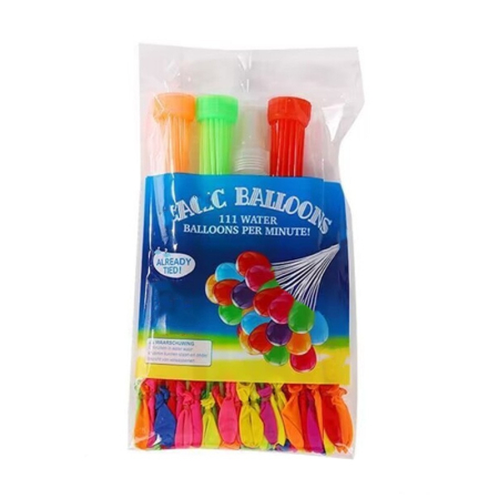 Baloane de Apa pentru Distractii, , Baloane cu Umplere Rapida, Baloane de Lupta cu Apa, 111 bucati, din Emulsie, Multicolor [2]