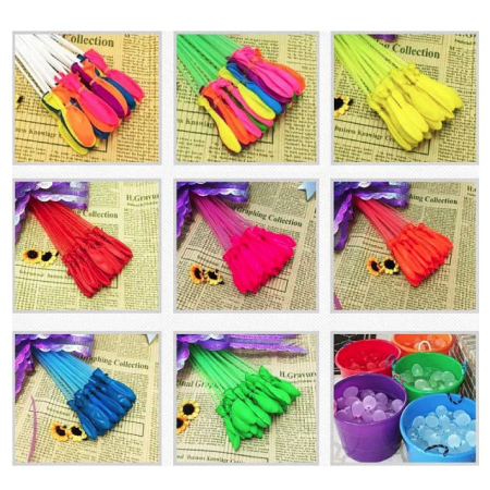Baloane de Apa pentru Distractii, , Baloane cu Umplere Rapida, Baloane de Lupta cu Apa, 111 bucati, din Emulsie, Multicolor [3]