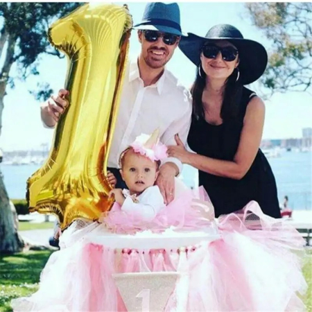 Balon din Folie , Cifra 1, 81 cm, Pentru Aer sau Heliu, Bulk, Auriu [1]