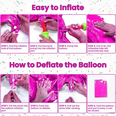 Balon din Folie, , Cifra 7, Tema Aniversare, 81 cm, Ambalaj Individual, Pai inclus, Umflare cu Aer sau Heliu, Bulk, Mov [1]