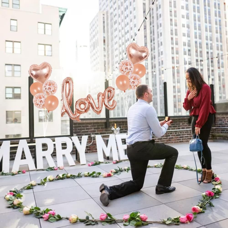 Balon din Folie Metalizata, , Model Love scris de mana, 102x65 cm, Tematica Ziua Îndrăgostiților, Ambalaj Individual, Pai Inclus, Umflare cu Aer sau Heliu, Rose Gold [3]