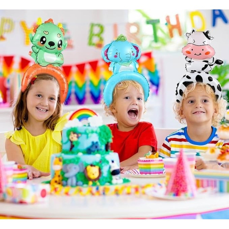 Balon din Folie Metalizata, , Tip Coronita, Model Vacuta, Ambalaj Individual, Pai Inclus, Umflare cu Aer sau Heliu, 48 x 27 cm, Alb/Negru [2]