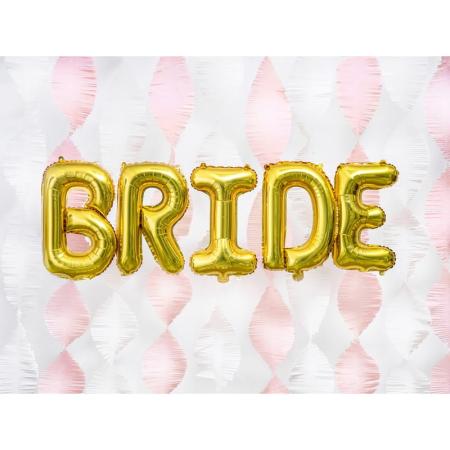 Balon Folie Metalizata Litera B, , 80 cm, Umflati cu Heliu sau Aer, Ambalaj Individual, Pai inclus, Auriu [4]