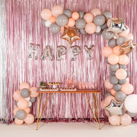 Balon Folie Metalizata Litera H, , 40 cm, Umflati cu Heliu sau Aer, Ambalaj Individual, Pai inclus, Argintiu [4]