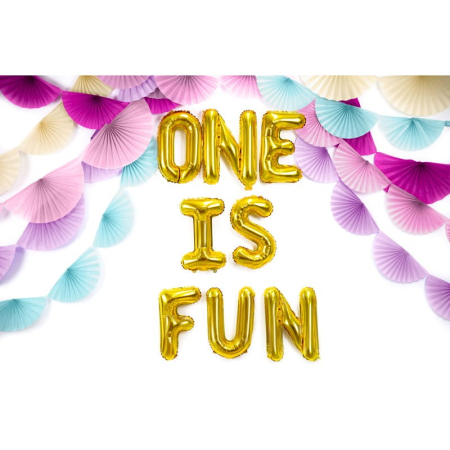 Balon Folie Metalizata Litera I, , 80 cm, Umflati cu Heliu sau Aer, Ambalaj Individual, Pai inclus, Auriu [4]